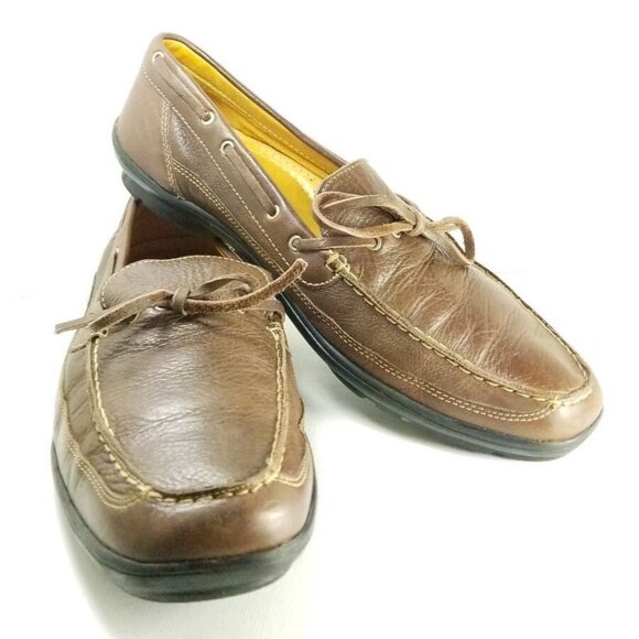 Sandro Mussolini Casual Loafer Men's Size 11 Brown Leather - Picture 1 of 9